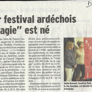 Presse - Dauphiné libéré 31/01/2017